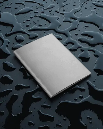 Waterproof Magazine Mockup Design On Wet Surface For Digital Printing Presentations