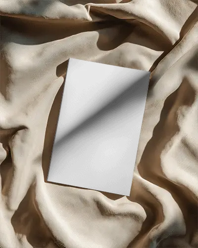 Premium Magazine Mockup With Soft Textured Fabric Background For Luxury Brand Presentation
