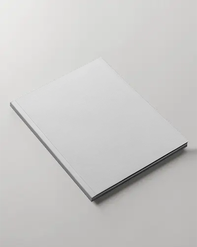 Premium Hardcover Magazine Mockup For Clean Minimalist Print Design Showcase