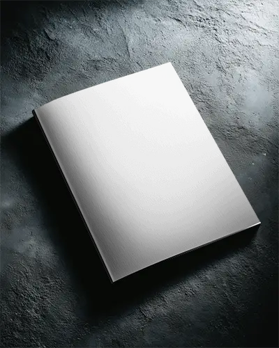 Professional Print Magazine Mockup On Textured Surface Perfect For Portfolios