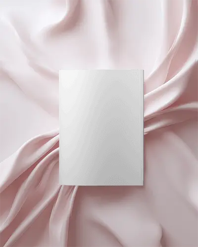 Elegant Magazine Mockup On Soft Fabric Background Perfect For Fashion And Lifestyle Designs