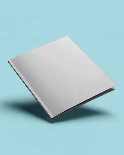 Clean Minimalist Magazine Mockup With Floating Effect For Design Showcase