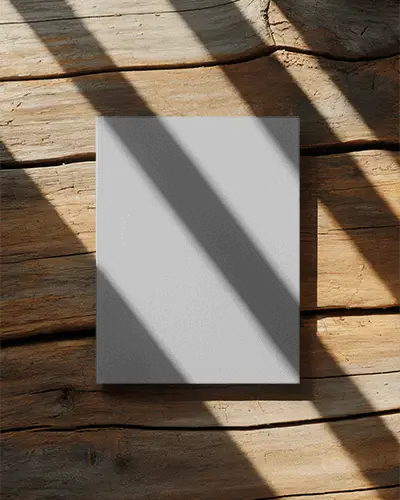 Minimalist Hd Magazine Mockup Placed On Rustic Wooden Surface With Natural Light
