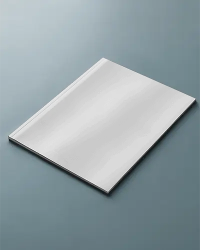 Realistic Hardcover Magazine Mockup With Clean Background For Design Previews