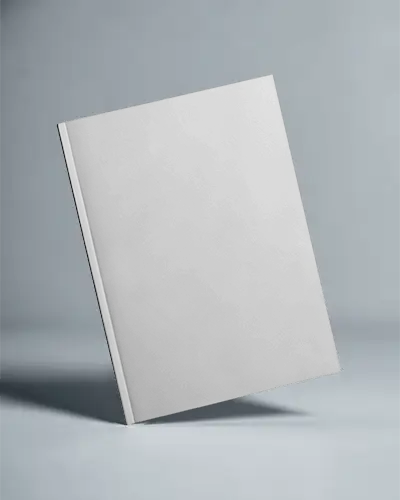 Minimalistic Magazine Mockup Floating Elegant Hardcover Design For Modern Publications