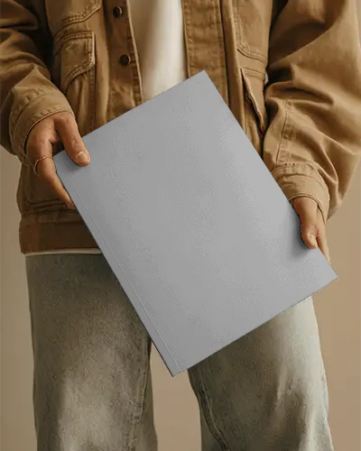 Magazine Mockup In Hand For Modern Fashion Or Lifestyle Publication Promotion