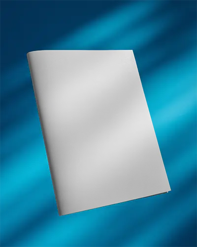 Elegant Stapled Magazine Mockup Showcasing Smooth Flat Cover Front View