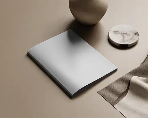 Modern Minimalistic Magazine Mockup With Elegant Layout And Luxury Styling For Brands