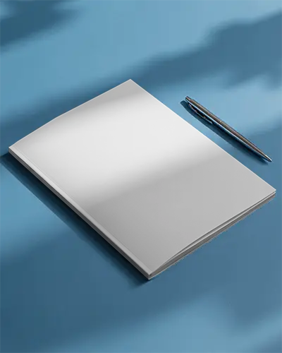 Professional Print Ready Magazine Mockup With Sharp Realistic Shadow Effects