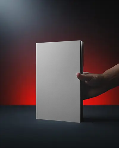 Sleek Modern Magazine Mockup With Minimalist Blank Cover For Design Showcase