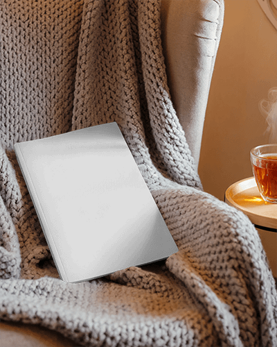 Fashion Magazine Mockup Modern Editorial Cover In Relaxing Corner Setting