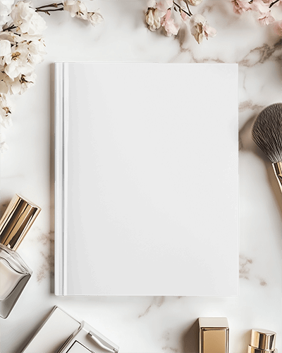 Premium Magazine Mockup Stylish Beauty Publication With Chic Minimalist Layout