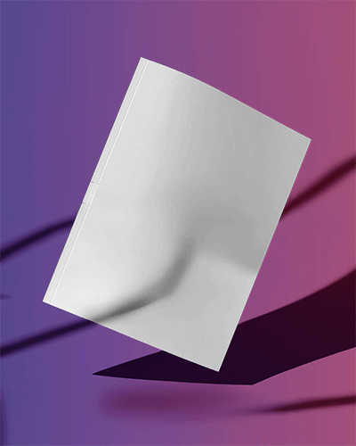 Artistic Magazine Mockup Female Rebel Cover With Dark Tones And Glowing Pink Lettering