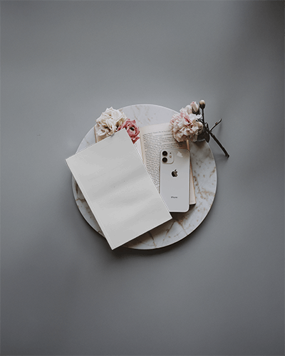 Flat Lay Magazine Mockup Soft Feminine Display With Accessories