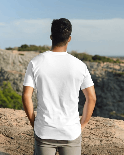 Male Tshirt Mockup Back Side