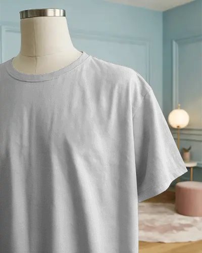 Warm And Stylish T Shirt Mockup On Dress Form In Interior Design Focused Room Perfect For Lifestyle Branding