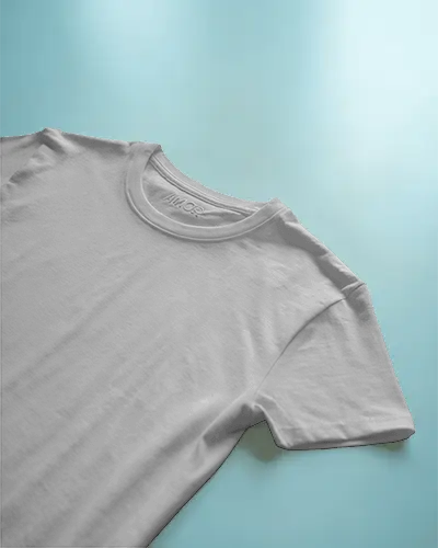 Minimalist Flat Lay T Shirt Mockup On Clean Gradient Surface Perfect For Modern Design Presentation And Ecommerce