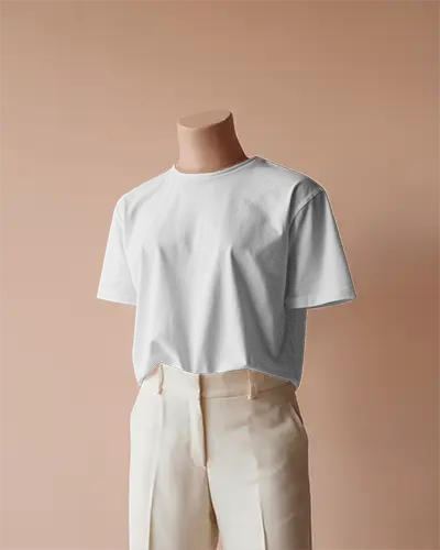 Classy Fashion Tshirt Mockup Clean Aesthetic Mannequin Setup For Design Presentation