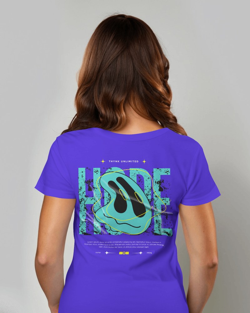 Female Back View Tshirt Mockup