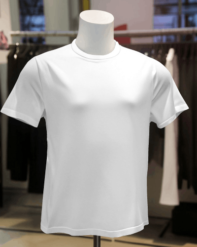 Tshirt Mockup On A Female Headless Mannequin