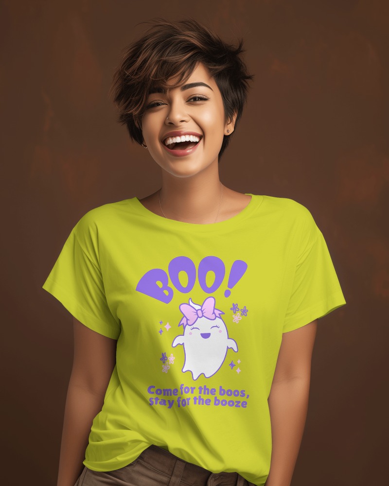 Indian Female Model With Short Hair Wearing White Tshirt