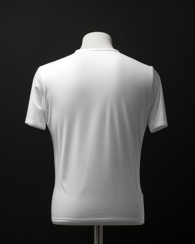 Back View Of White T Shirt Mockup On A Headless Mannequin