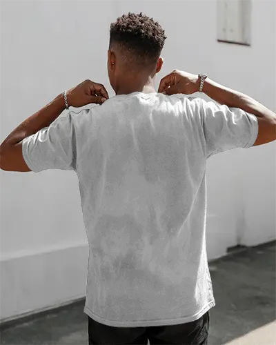 Casual Streetwear Backside View Mens Relaxed Fit Tshirt Perfect For Everyday Style