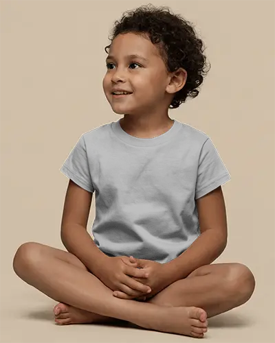 High Quality Childrens Tshirt Mockup For Branding Kids Fashionoutfit Presentation 02090