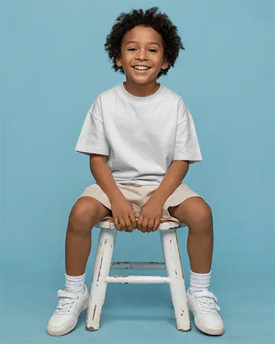 Child Fashionable Short Sleeve Tshirt Ideal For School Casual Outings And Fun Activities 02091