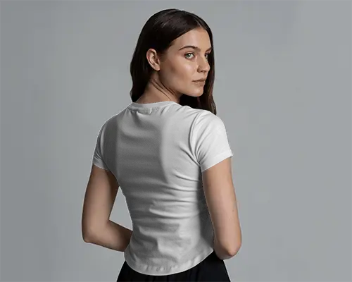 Stylish Fitted Casual Women Tshirt For Daily Wear And Comfortable Outdoor Activities 02097