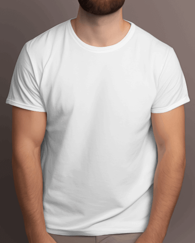 Male Model Wearing Tshirt In A Studio Pose3 Front