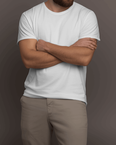 Male Model Wearing Tshirt In A Studio Pose1 00212