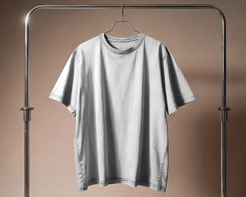 Classic Round Neck Tshirt Mockup Ideal For Printing Logos Slogans Or Creative Artwork Display