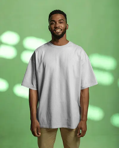 Comfortable Relaxed Fit Plain Tshirt Mockup For Casual Wear Modern Style Mens Fashion Apparel