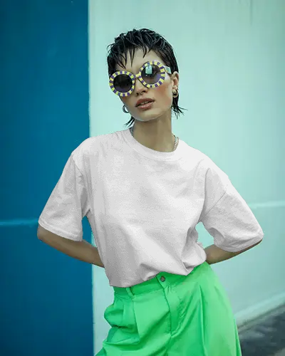 edgy-fashion-t-shirt-mockup-on-model-with-striped-sunglasses-and-neon-green-pants