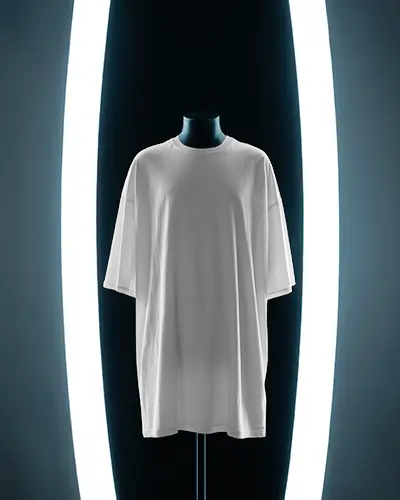 dramatic-lighting-tshirt-mockup-hanging-on-mannequin-with-glowing-oval-led-backdrop