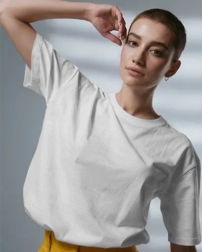 Trendy Relaxed Fit Tshirt Mockup For Modern Fashion Designers And Apparel Brands Showcase