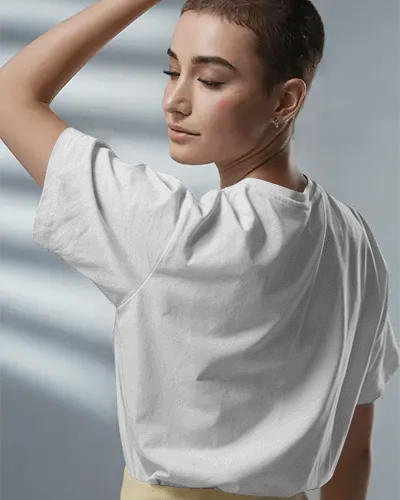 Minimalist Loose Fit Tshirt Mockup For Fashion Designers Showcasing Modern Apparel