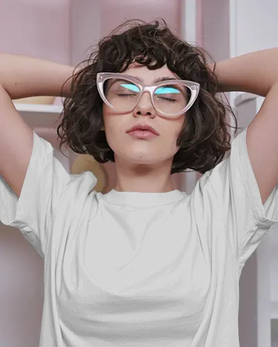 Comfortable Relaxed Fit Casual Womens Tshirt Mockup With Short Sleeves Stylish Design