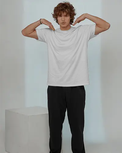 Casual Basic Comfortable Plain T Shirt Mockup For Men And Youth Apparel Promotions