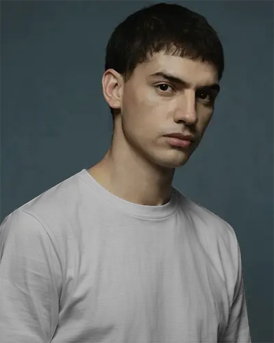 Angled Portrait T Shirt Mockup With Soft Focus Aesthetic Clean Modern Vibe On Dark Background