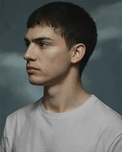 Profile View T Shirt Mockup With Soft Light Shadows Modern Clean Look In Studio Setting