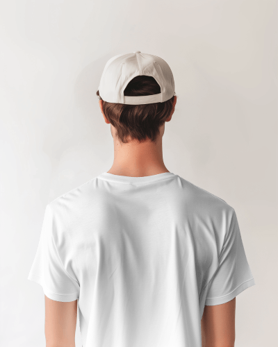 Slim Male Model Wearing Tshirt Mockup For Photoshoot Scene2