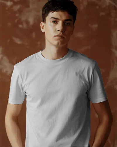 Premium Quality Cotton Tshirt Mockup Mens Basic Short Sleeve Perfect For Layering Or Alone