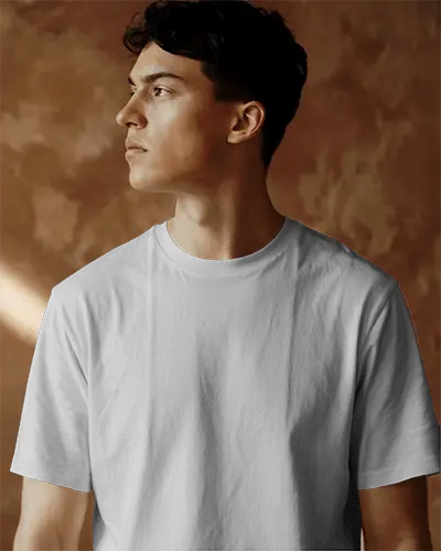 Classic Fitted Short Sleeve Tshirt Mockup For Fashion Brands Online Store Display