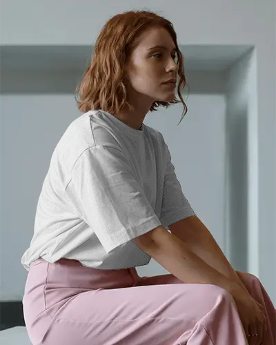 Versatile Plain Short Sleeve Tshirt Mockup With Relaxed Cut For Lifestyle Comfort