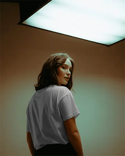 Trendy Fitted Tshirt For Girls Mockup Wardrobe Essential Easy To Pair Outfit