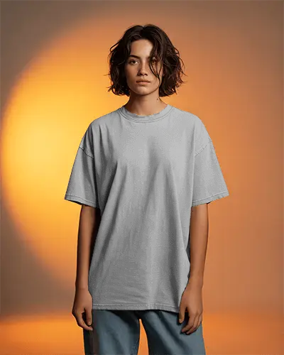 Minimalist Unisex Relaxed Fit Casual Tshirt Mockup Streetwear And Everyday Outfits