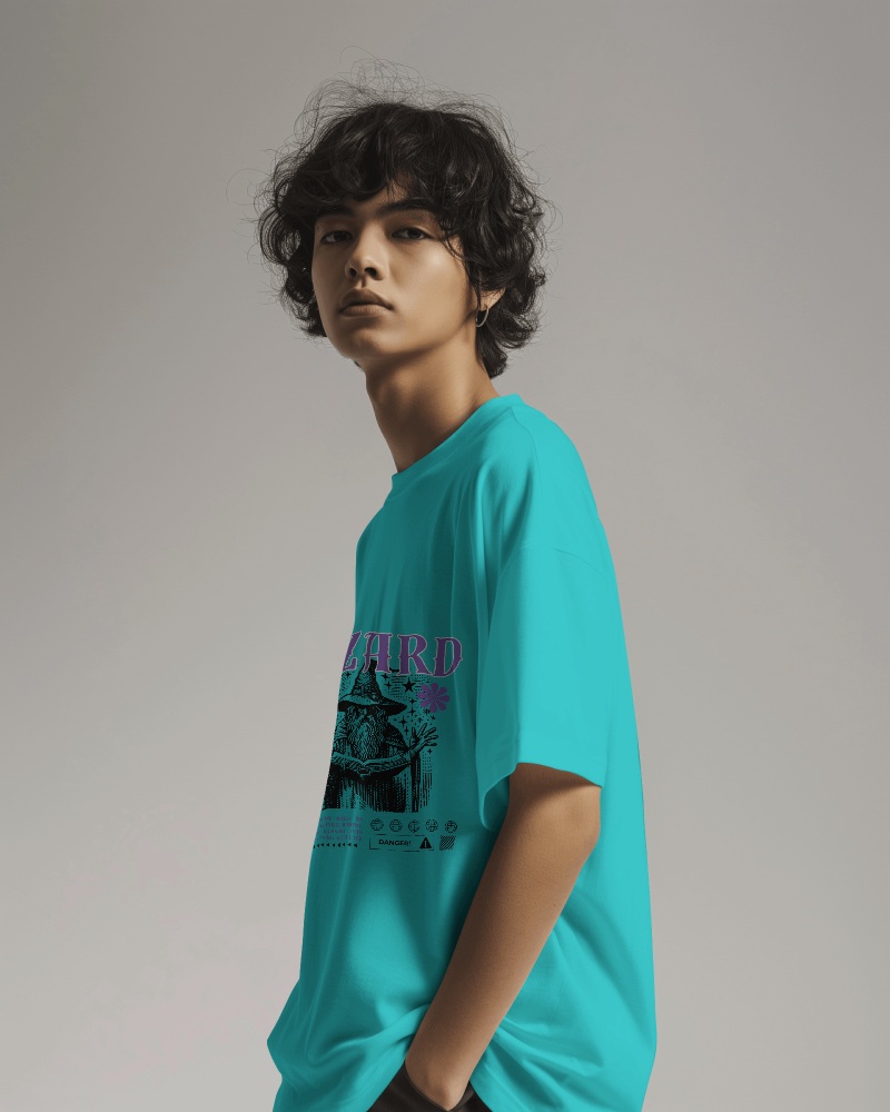 Asian Model Wearing Tshirt Mockup In Neutral Studio Background Scene6