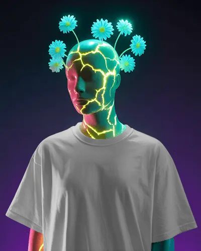 Modern Urban Tshirt Mockup With Minimalist Design And Soft Fabric Texture For Brand Showcase